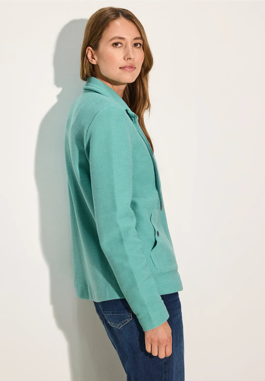 321766 - Teal Zip Up - Cecil