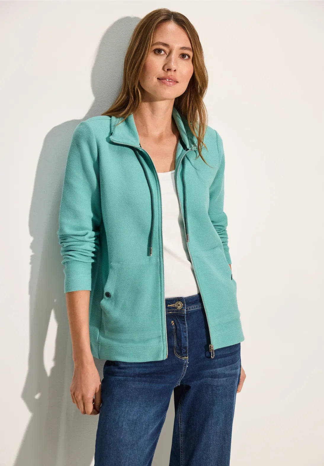 321766 - Teal Zip Up - Cecil