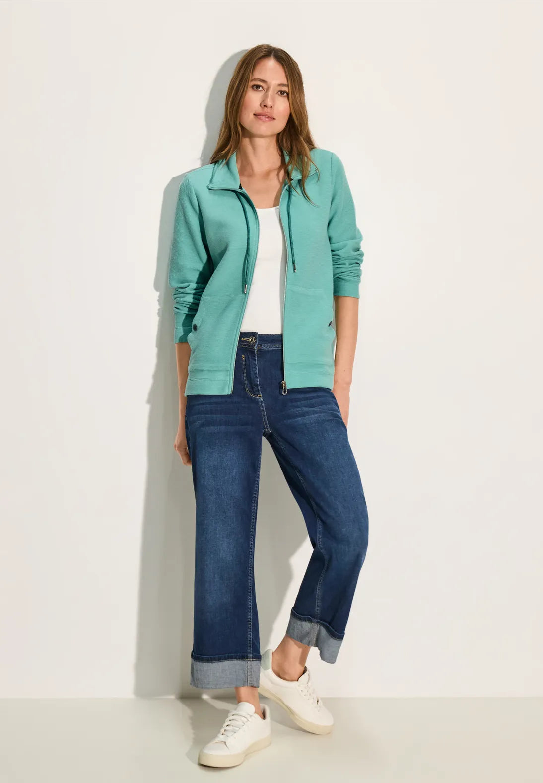 321766 - Teal Zip Up - Cecil