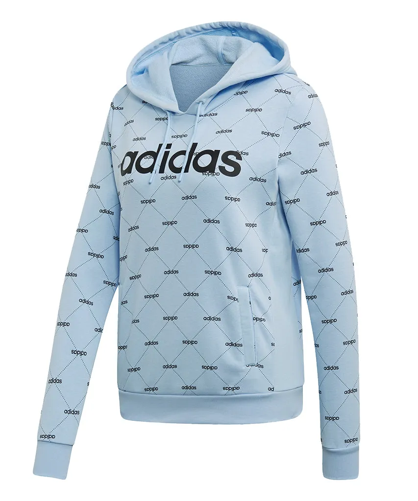 ADIDAS WOMEN'S CORE FAV HOODIE - BLUE