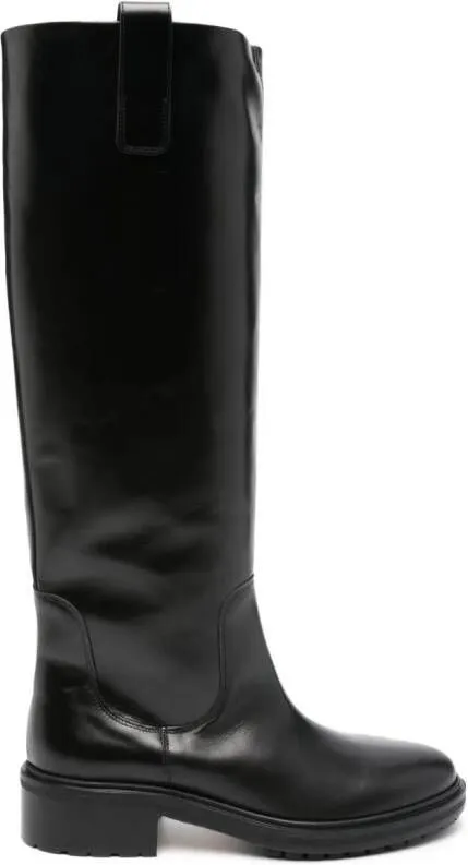 Aeyde Henry leather boots Black