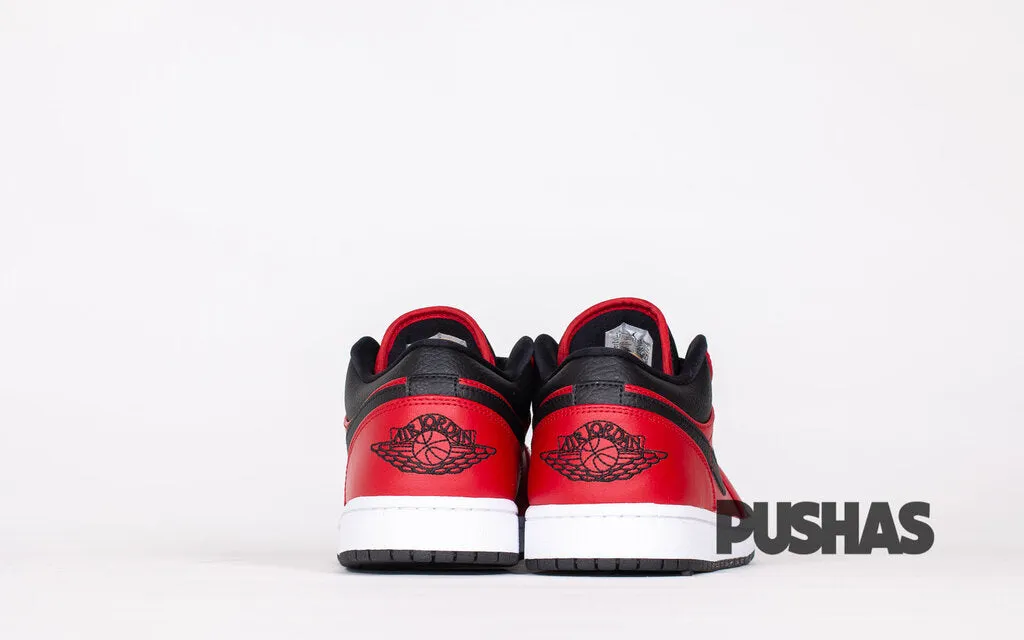 Air Jordan 1 Low 'Reverse Bred Pebbled Swoosh'