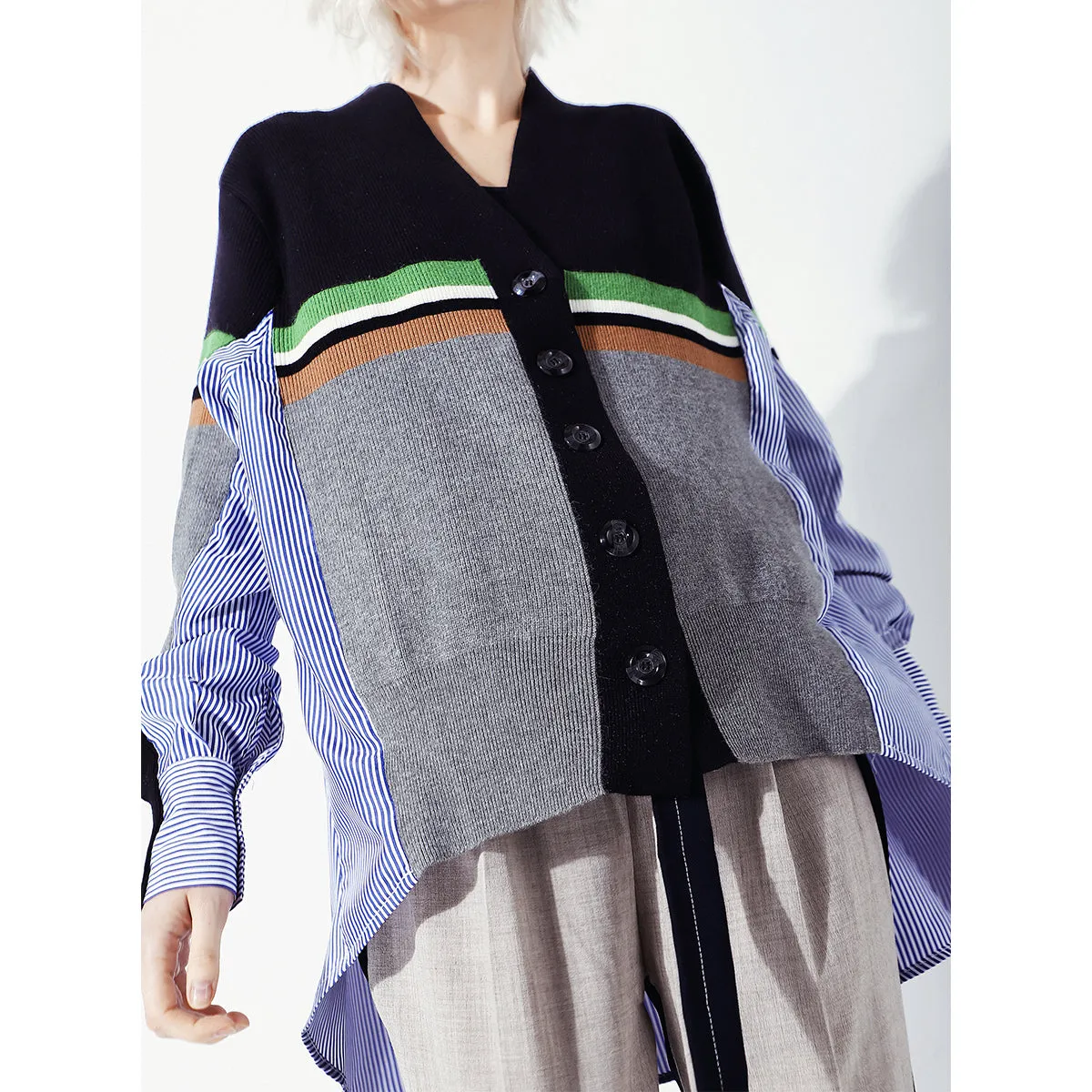 Ashore Shop 2023 Womens Sweater + Strip Shirt Cardigans