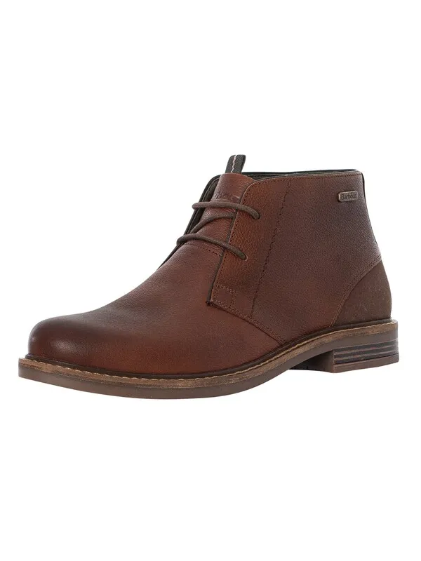 Barbour Readhead Leather Boots - Teak