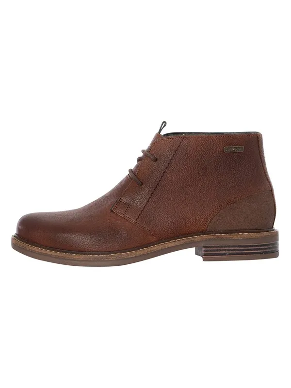 Barbour Readhead Leather Boots - Teak