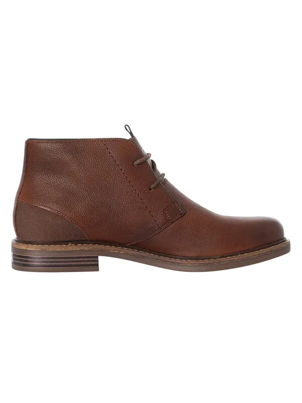 Barbour Readhead Leather Boots - Teak