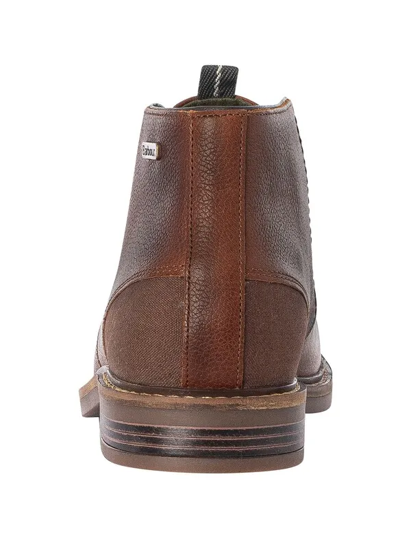 Barbour Readhead Leather Boots - Teak