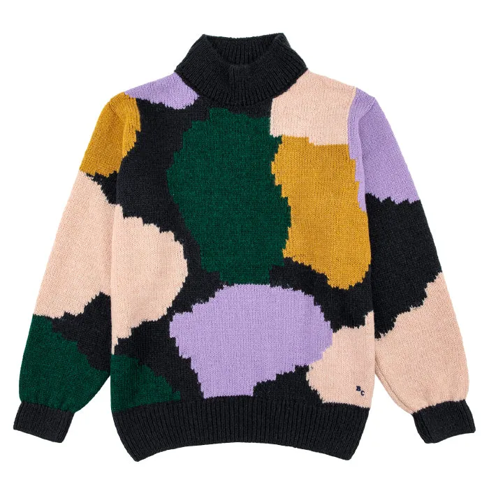 Bobo Choses Woman Jacquard High Neck Sweater Multicolour