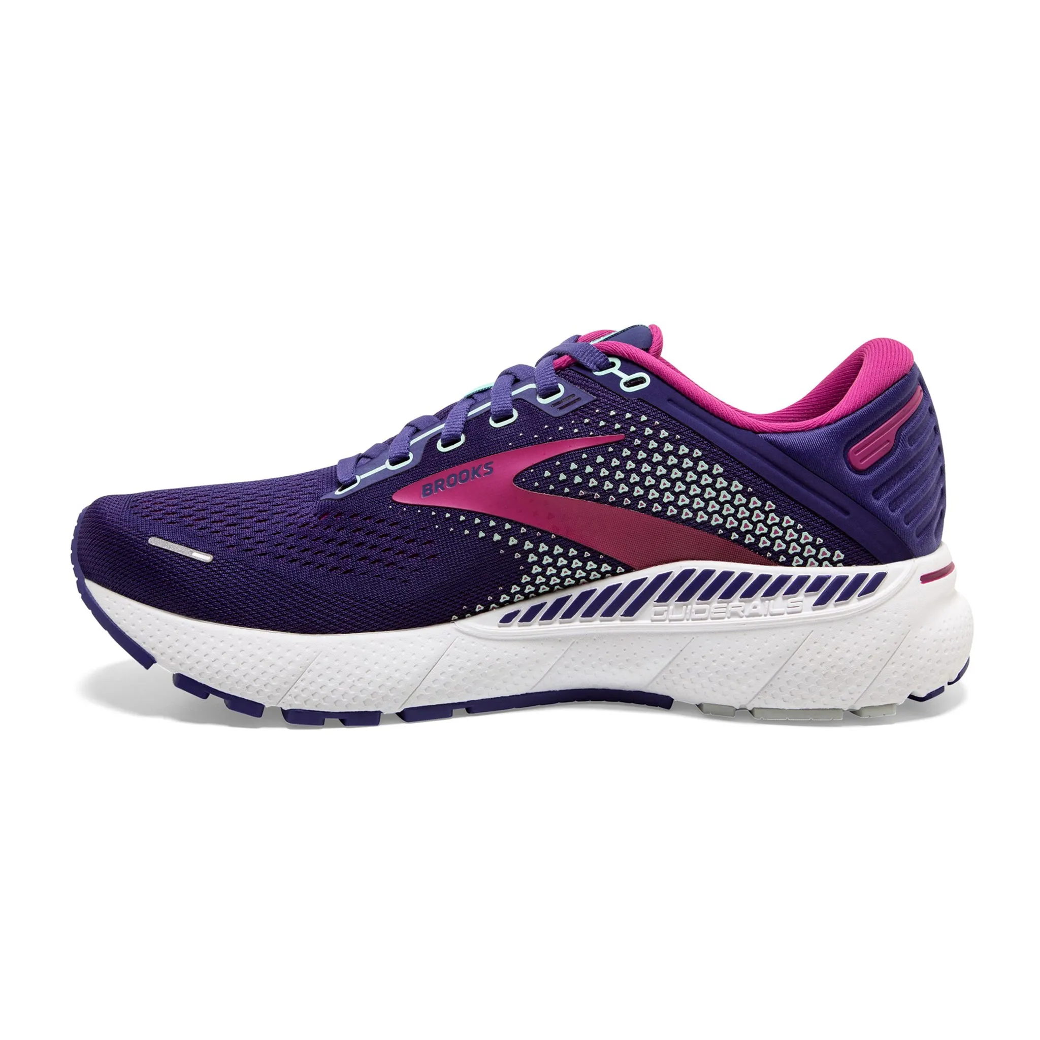 Brooks Women's 120353 403 Adrenaline GTS 22 Navy Yucca Pink Cushion Support Running Shoes