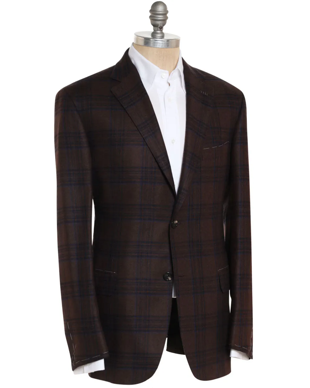 Brown and Navy Plaid Ravello Sportcoat