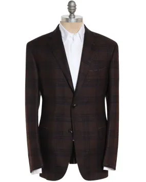 Brown and Navy Plaid Ravello Sportcoat