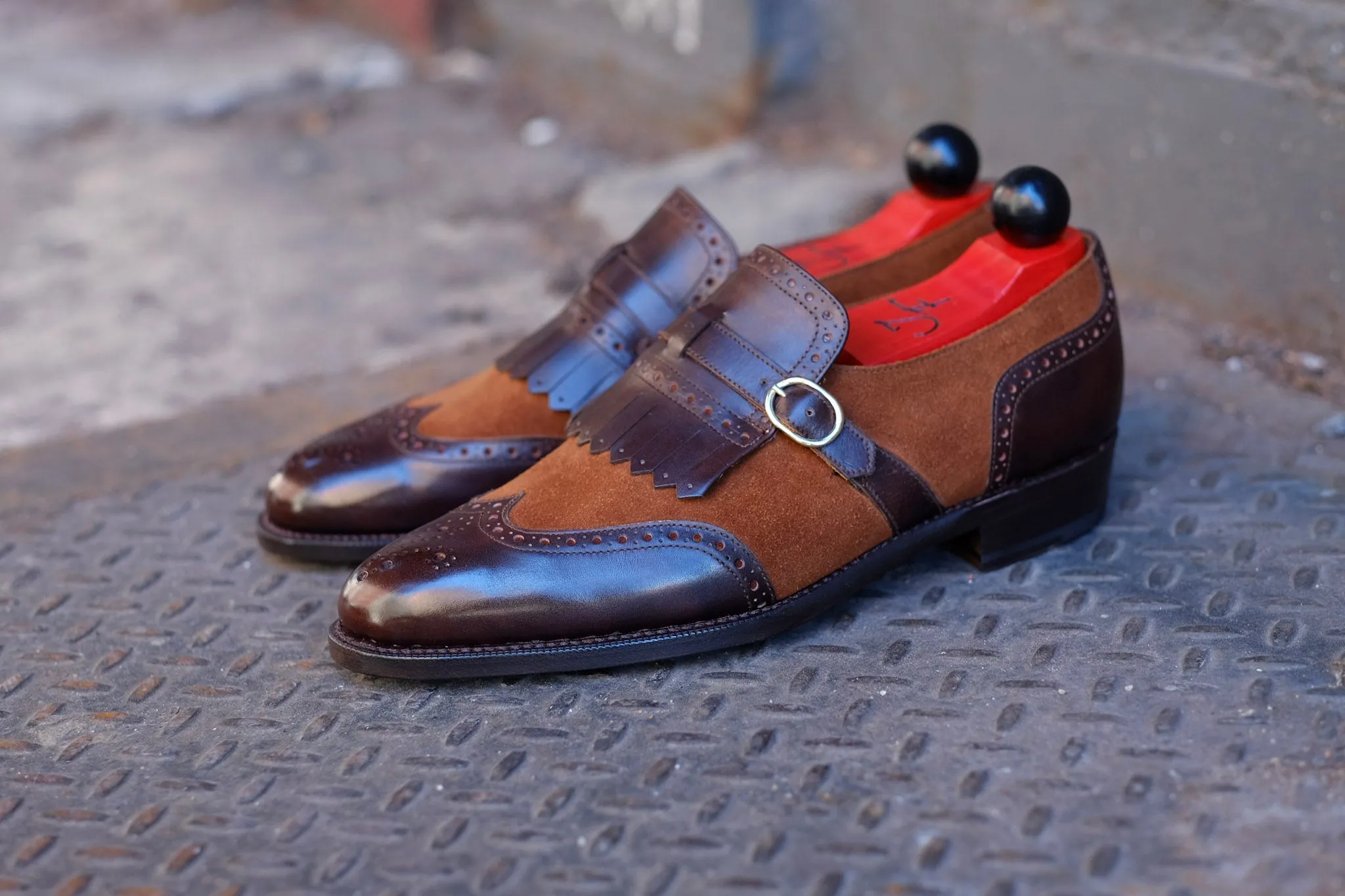 Camano MTO - Dark Brown Museum Calf / Snuff Suede - TMG Last - Single Leather Sole