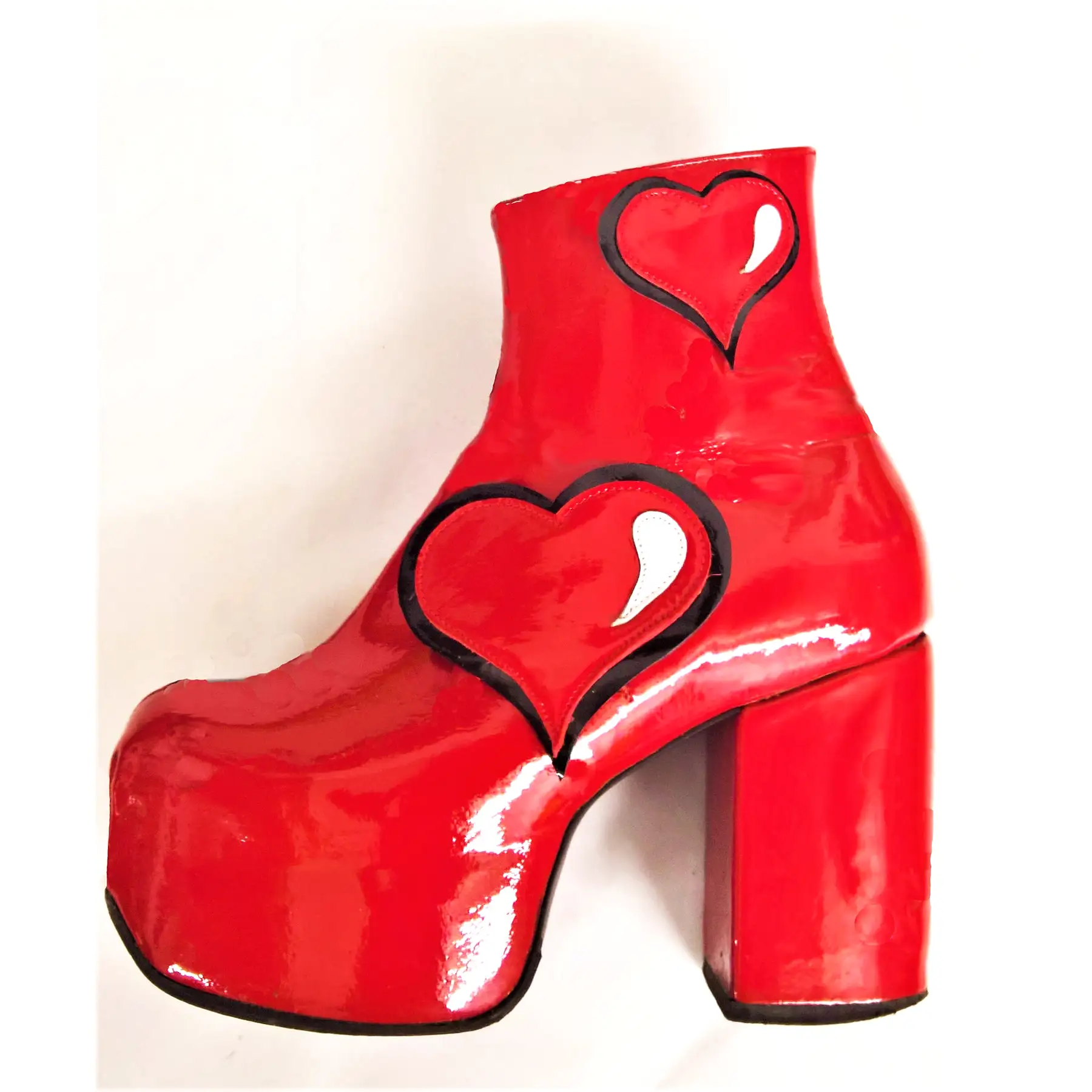 Cartoon HEART Platform Ankle Boots