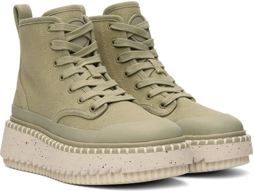 Chloé Khaki Lilli Desert Boots