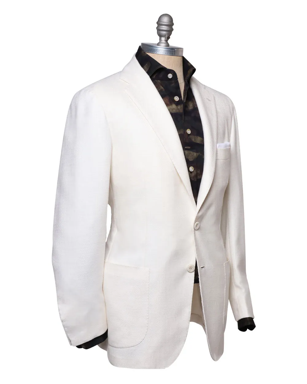 Cream Textured Sportcoat