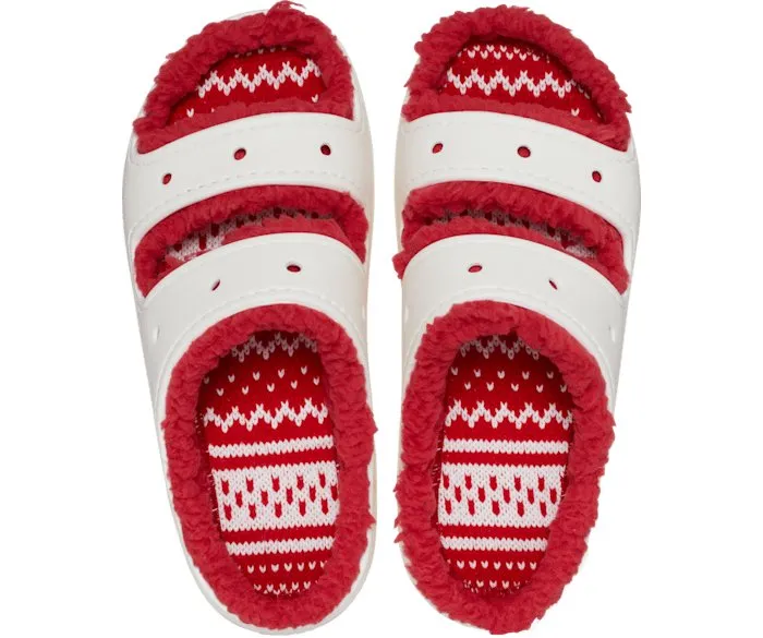 Crocs Unisex Classic Cozzzy Holiday Sweater Sandal - Multi