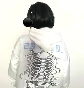 Cyberpunk style mechanical bone jacket