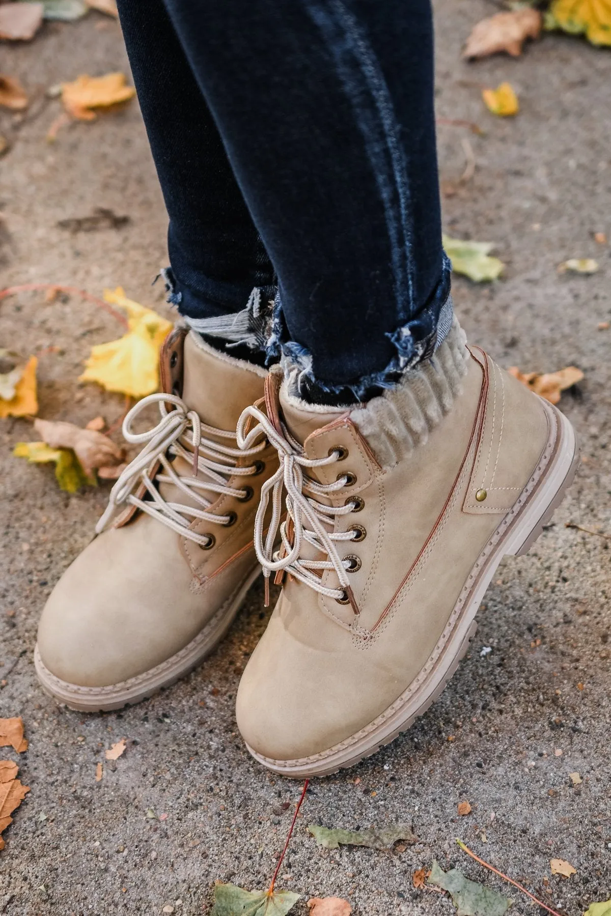 Dirty Laundry Alpine Booties- Nubuck Stone