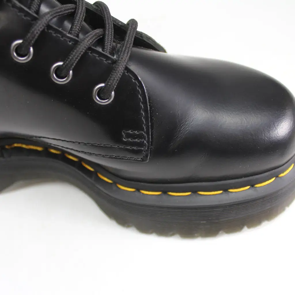 Dr. Martens Jadon Black Unisex Leather Mid-calf 8-eye Boots - UK 6