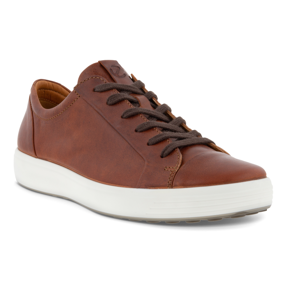 Ecco Men's Soft 7 City Sneaker - Cognac