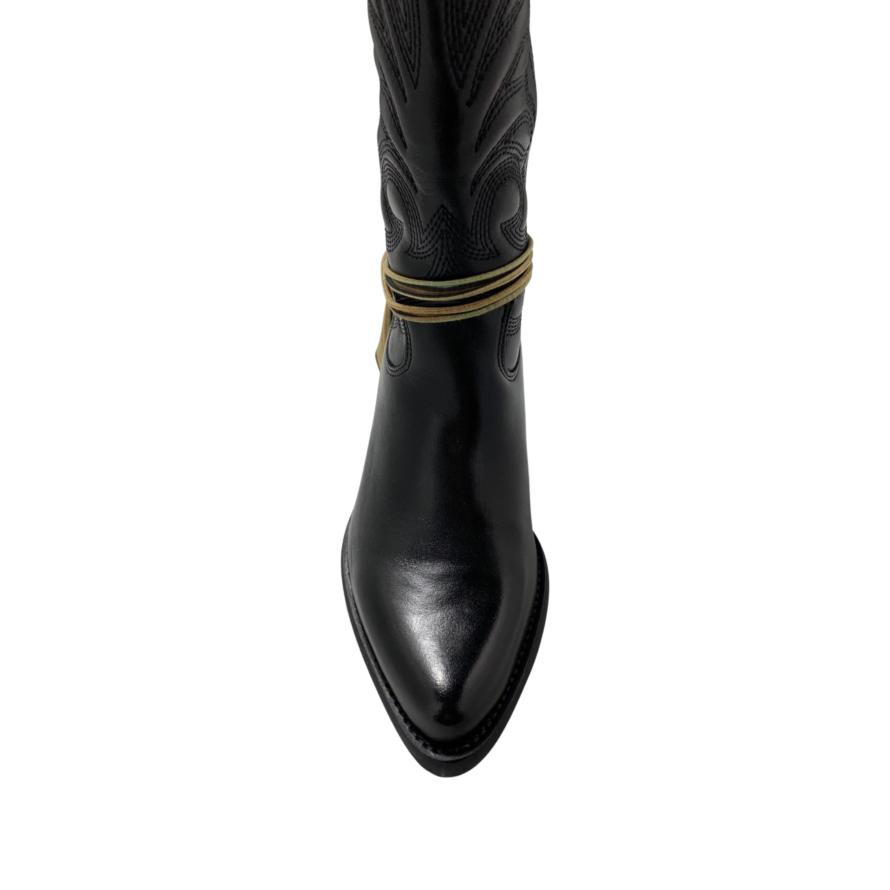 FE559 Black Cowboy Boot