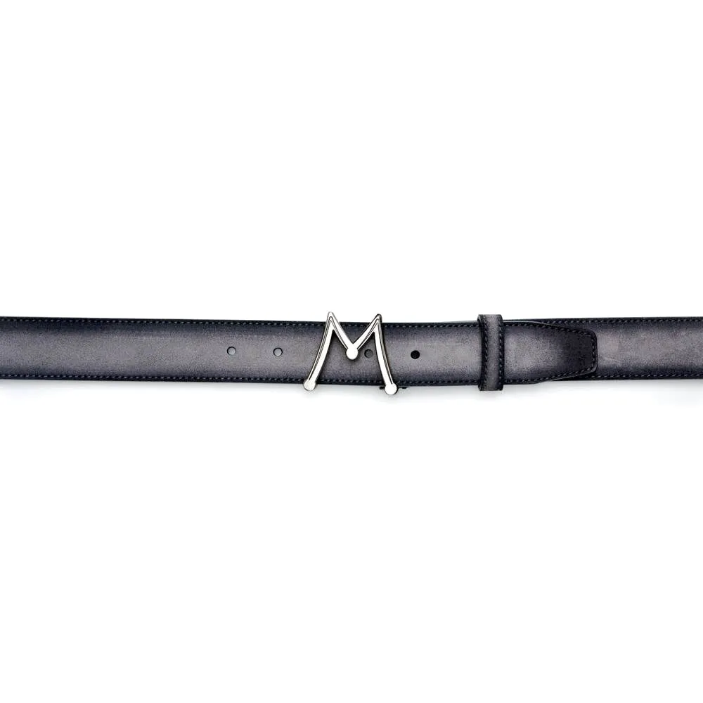 Floating Icon Suede Belt