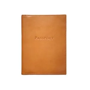 GRAPHIC IMAGE | Leather Passport Cover | Almond Embossed - Leather Passport Holder Accessory