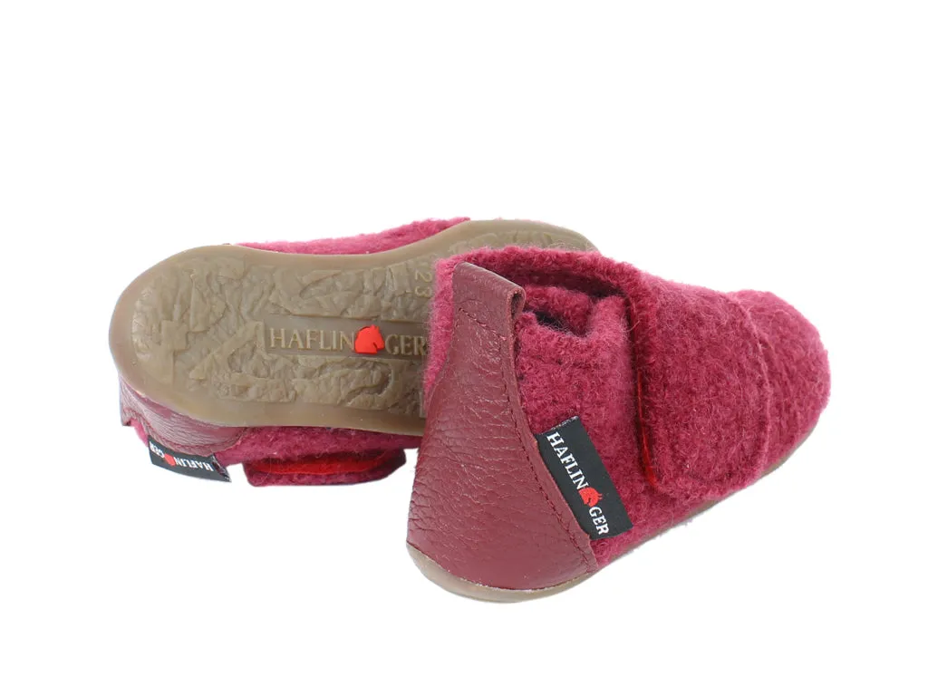 Haflinger Children's slippers Bello Burgundy