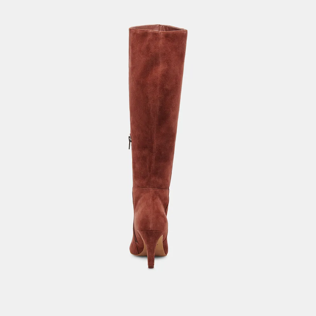 HAZE Boots Cinnamon Suede | Women's Tall Suede Boots with Heels– Dolce Vita 6908076785730