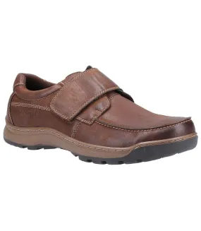 Hush Puppies Mens Casper Leather Shoes (Brown) - UTFS7397