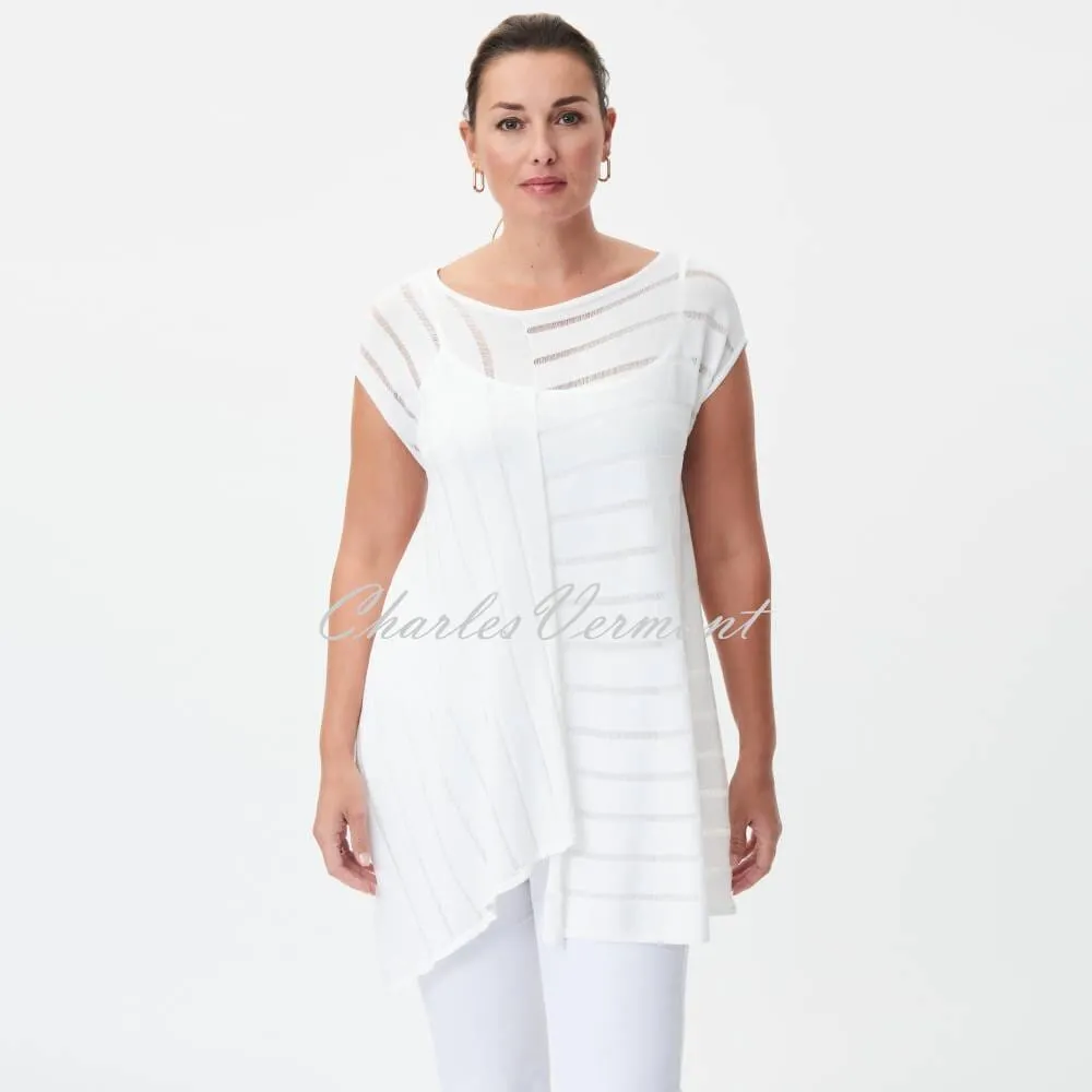 Joseph Ribkoff Asymmetric Two-Piece Tunic Top - Style 232925 (Vanilla)