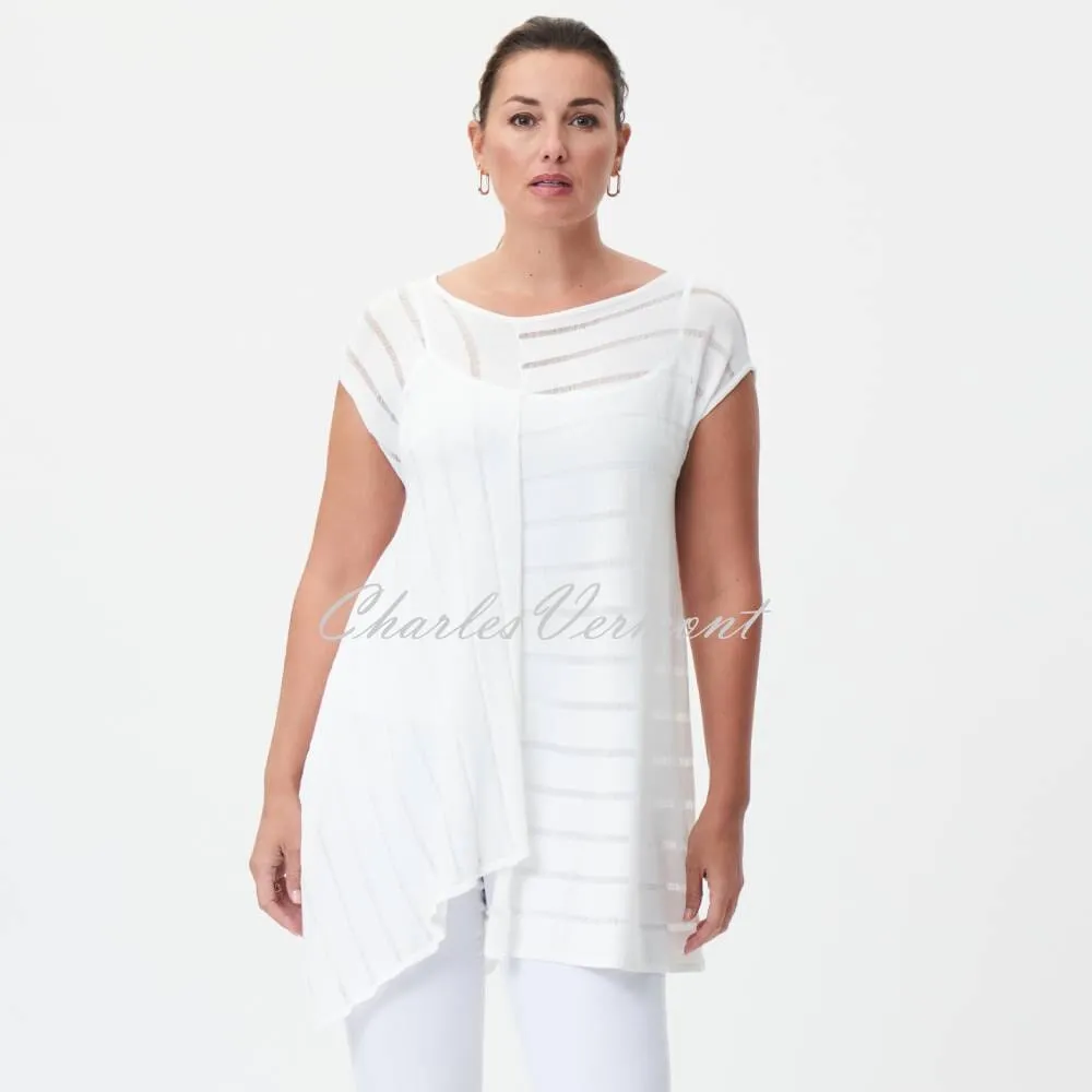 Joseph Ribkoff Asymmetric Two-Piece Tunic Top - Style 232925 (Vanilla)