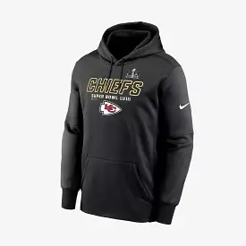 Kansas City Chiefs Super Bowl LVIII Icon Mens Hoodie (Black)