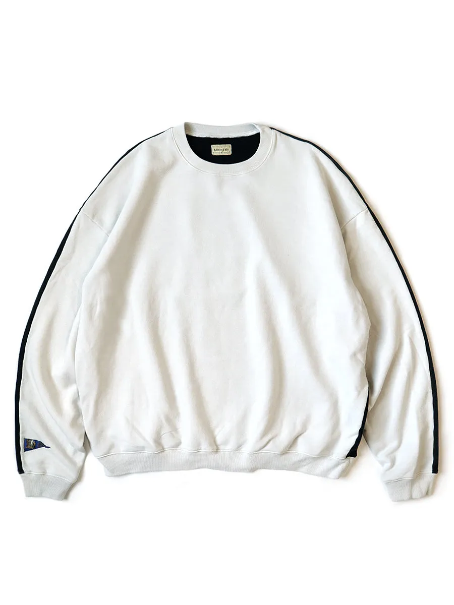 Kapital Reverse Fleece 2TONE BIG Sweatshirt (BONEpt) sweater