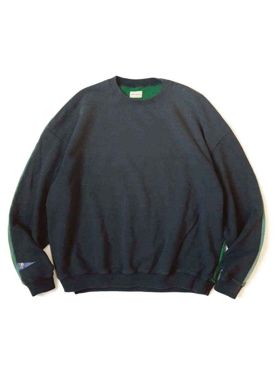 Kapital Reverse Fleece 2TONE BIG Sweatshirt (BONEpt) sweater