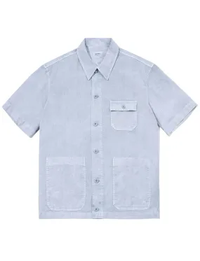 Kappy Pigment Half Shirts Jacket Sky Blue