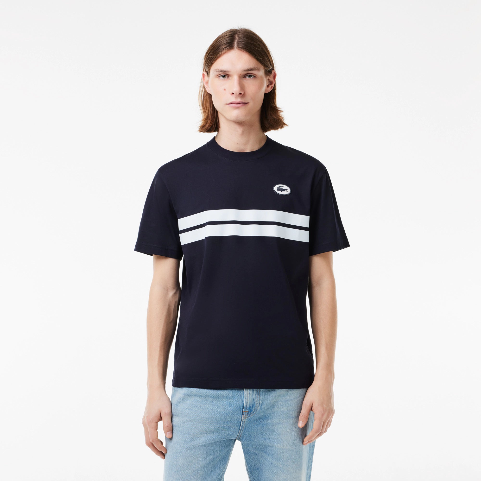 LACOSTE Men's Heritage Print Cotton T-shirt