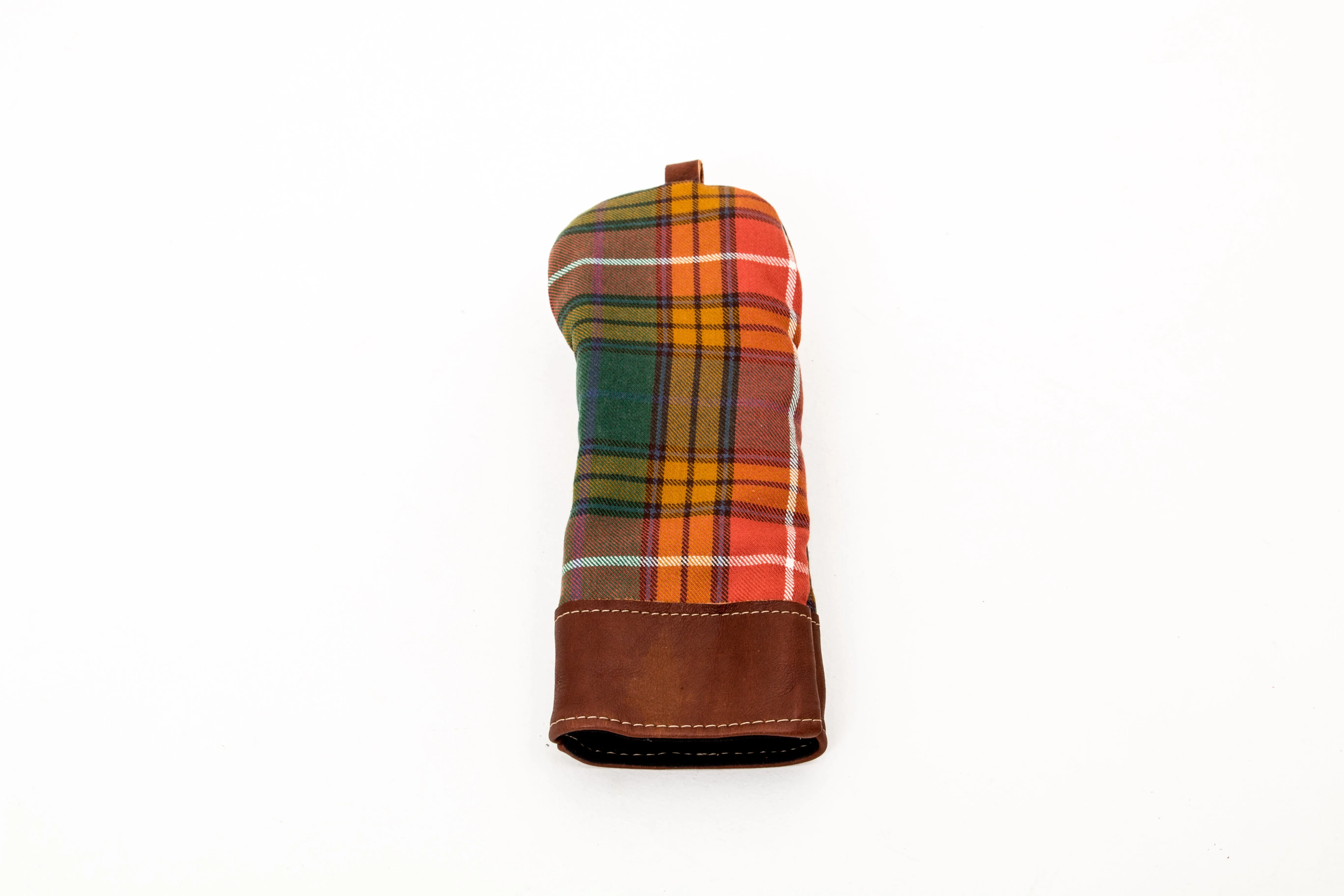 Leather & Wool Tartan Head Cover