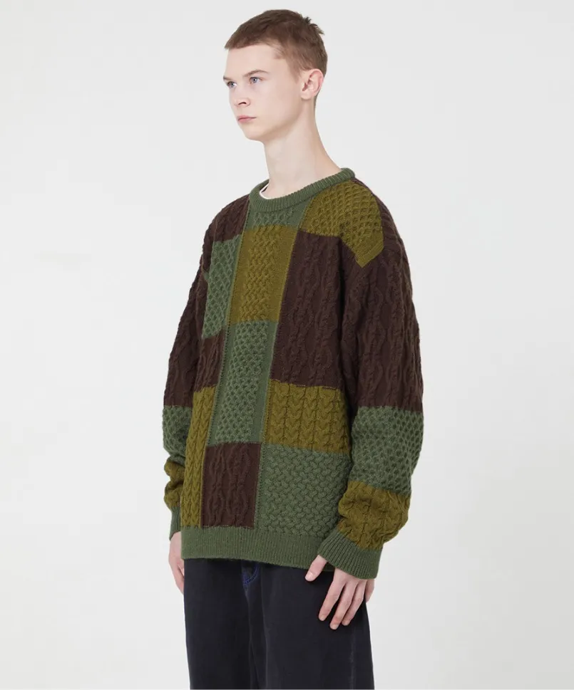 LMC  |[ LMC ]★ LMC MULTI CABLE KNIT SWEATER