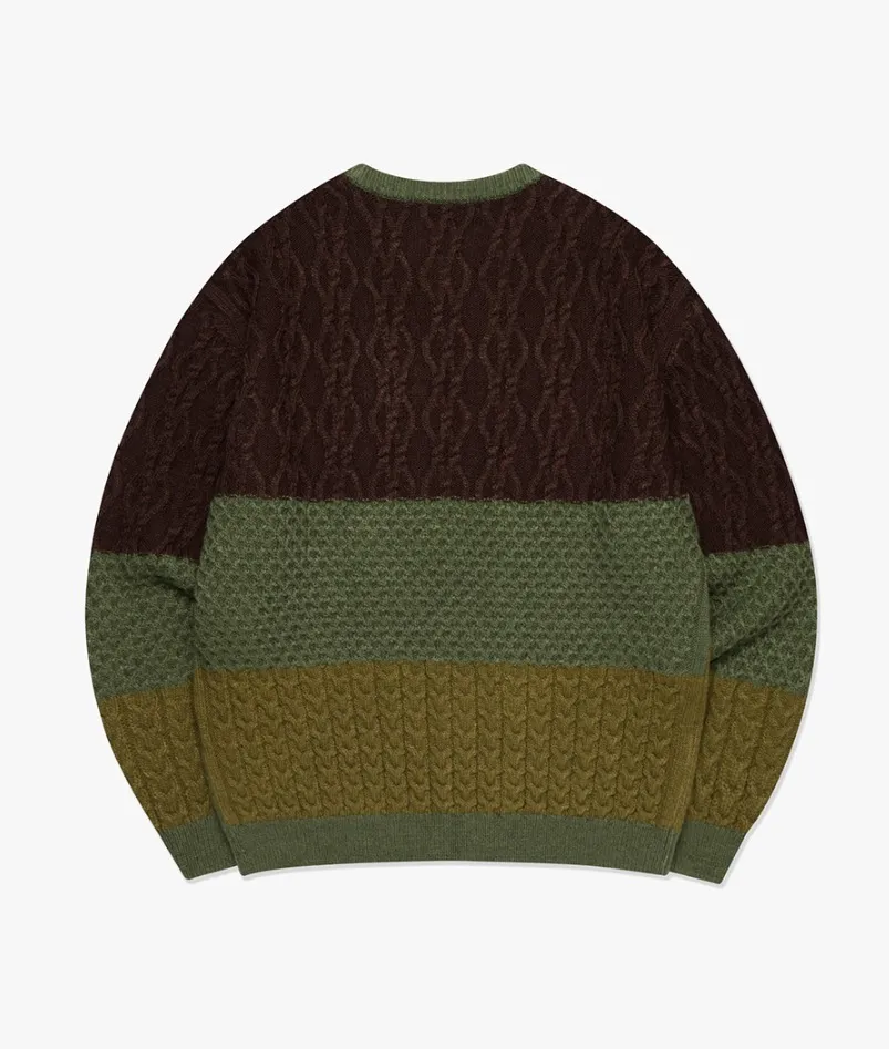 LMC  |[ LMC ]★ LMC MULTI CABLE KNIT SWEATER