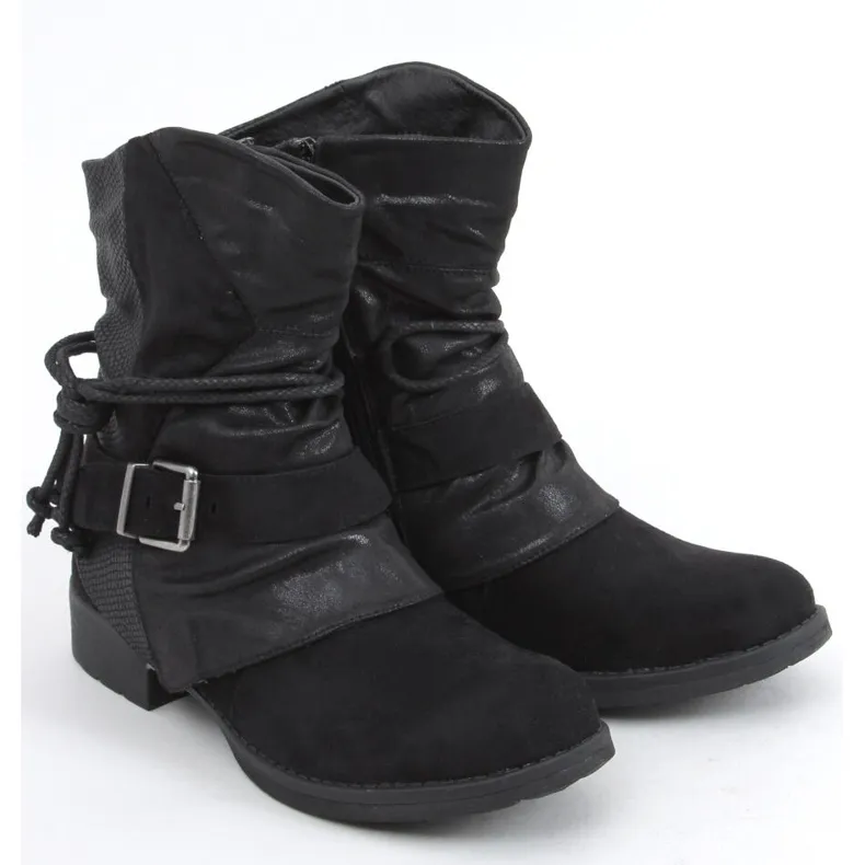 Medo Black military boots