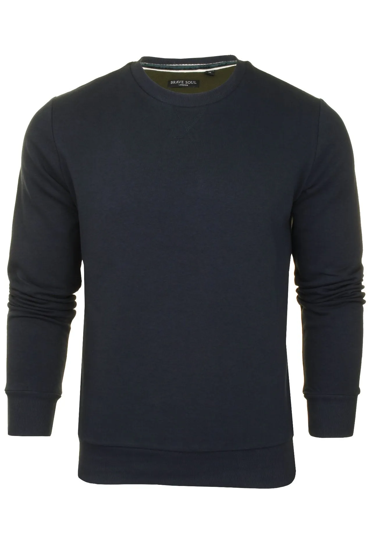 Mens Sweater Jumper Brave Soul 'Jones' Crew Neck