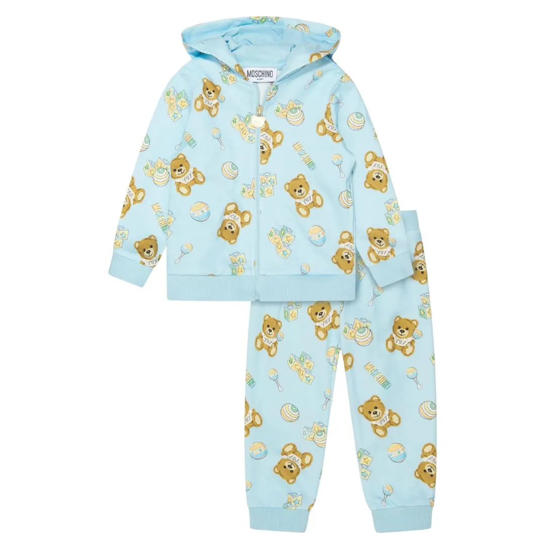 Moschino Sets&Outfits Sweater Track Bear Baby Blue