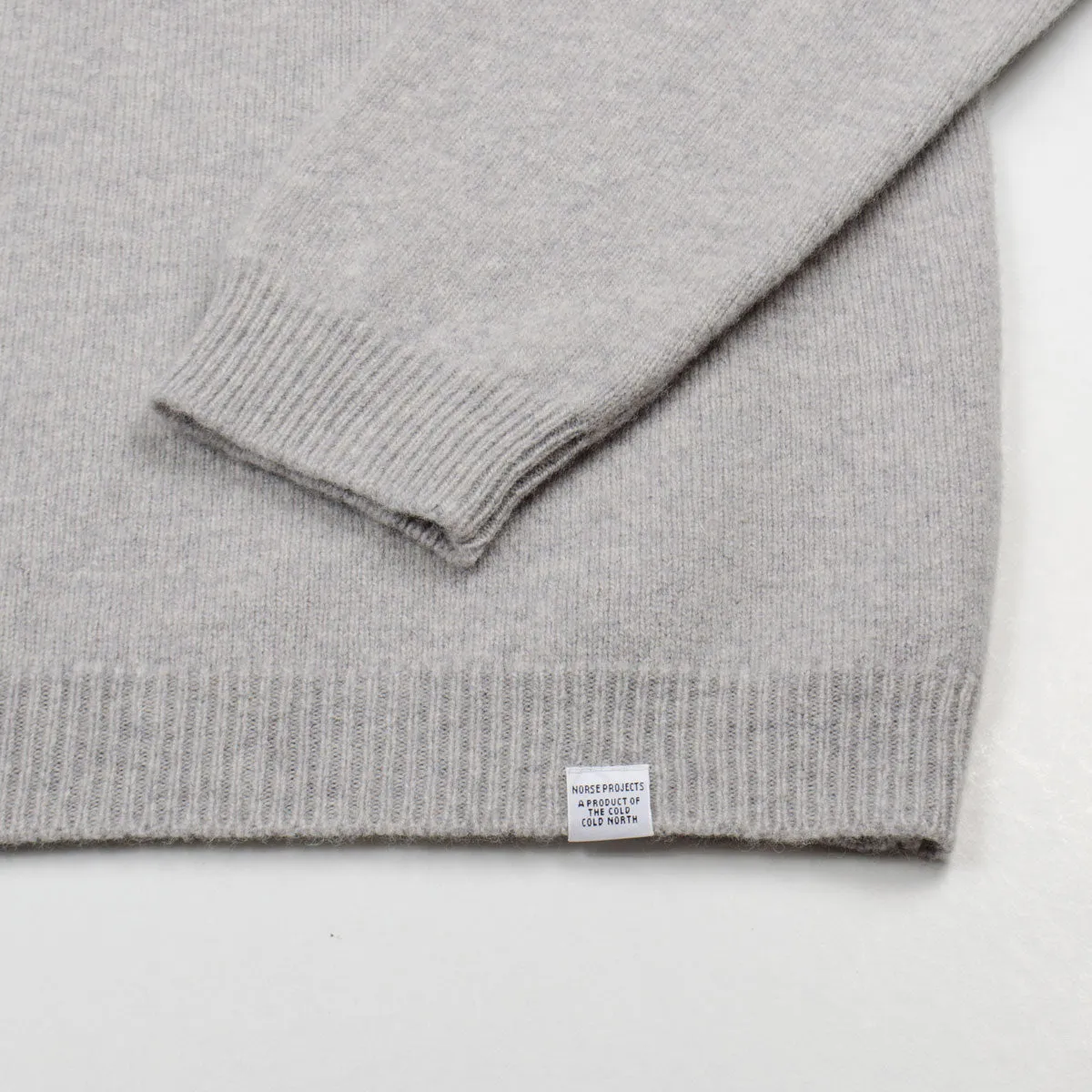 Norse Projects - Sigfred Lambswool Sweater - Light Grey Melange