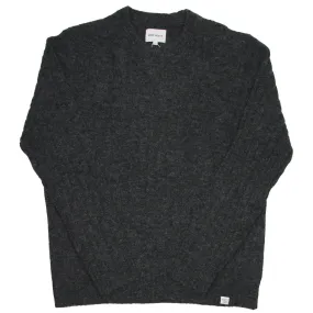 Norse Projects - Sigfred Rib Alpaca Merino Sweater - Charcoal