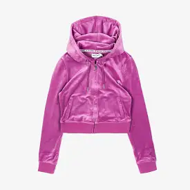 OG Bling Velour Womens Hoodie (Purple)