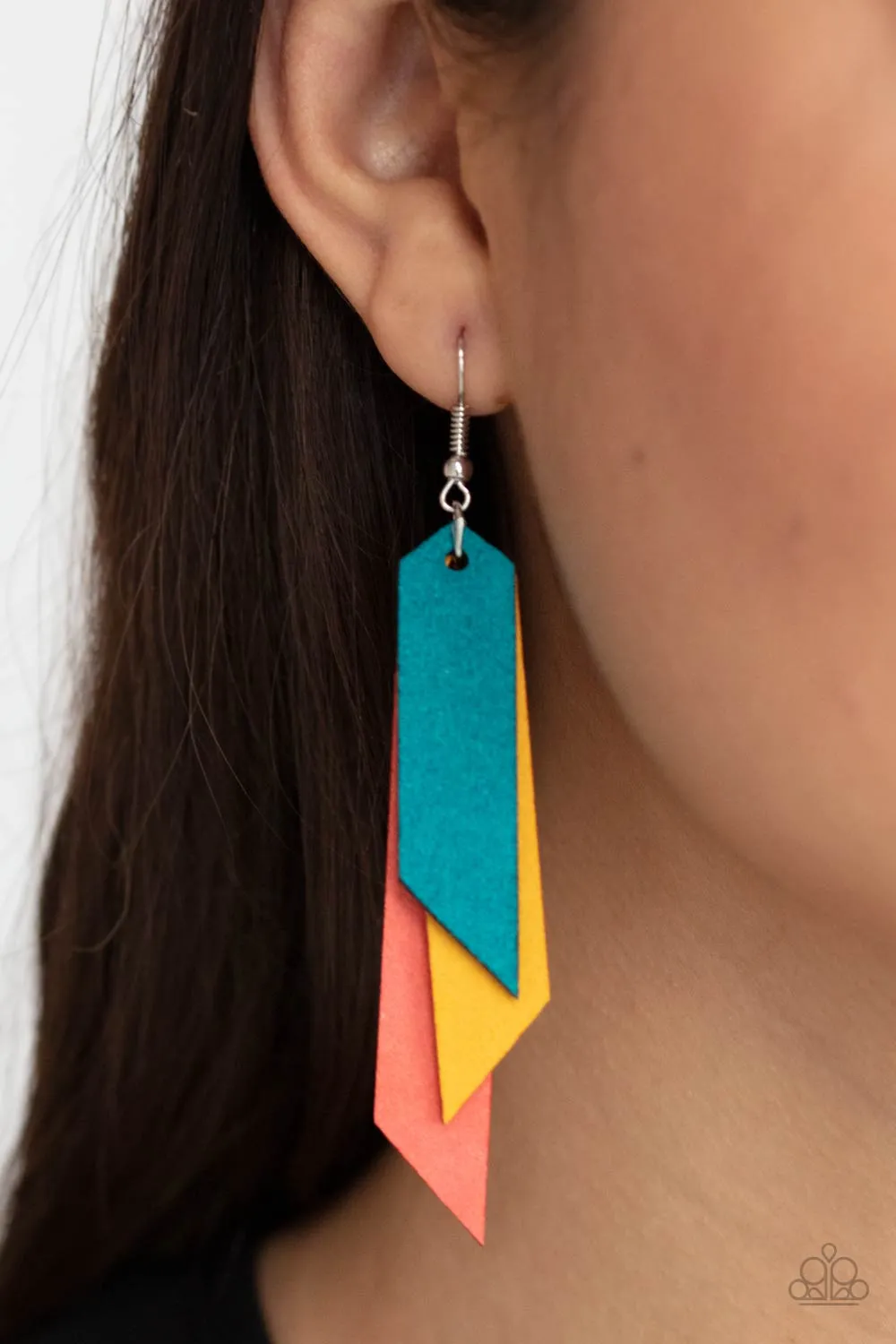 Paparazzi Accessories - Suede Shade - Multi Earrings