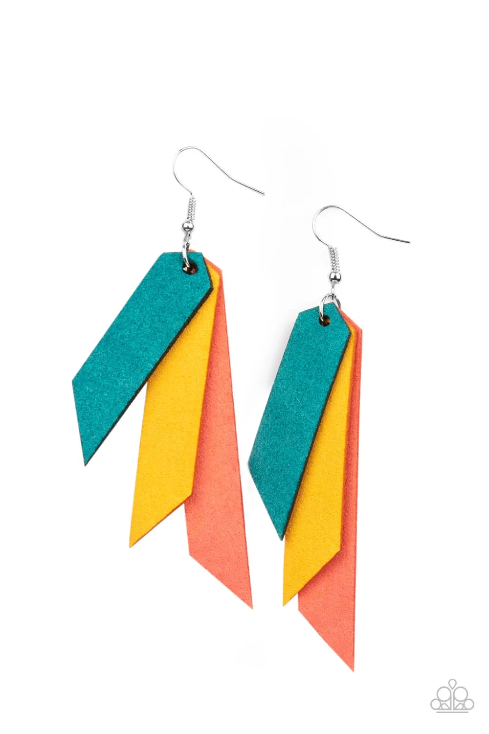 Paparazzi Accessories - Suede Shade - Multi Earrings