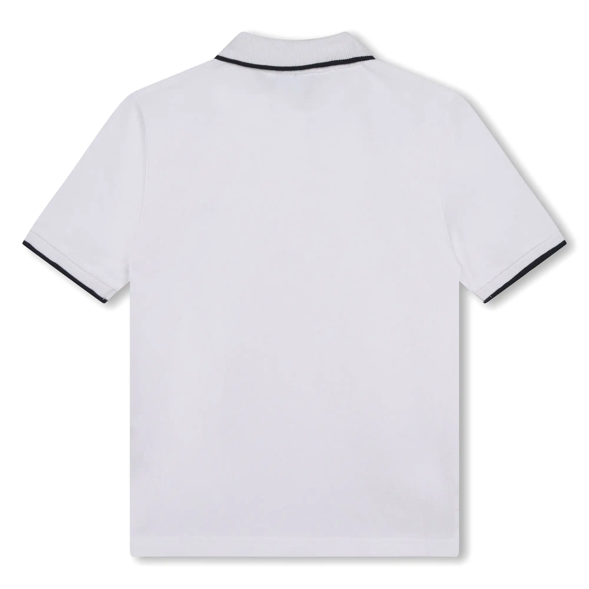 Playera Polo para nios y adolescentes blanca Boss