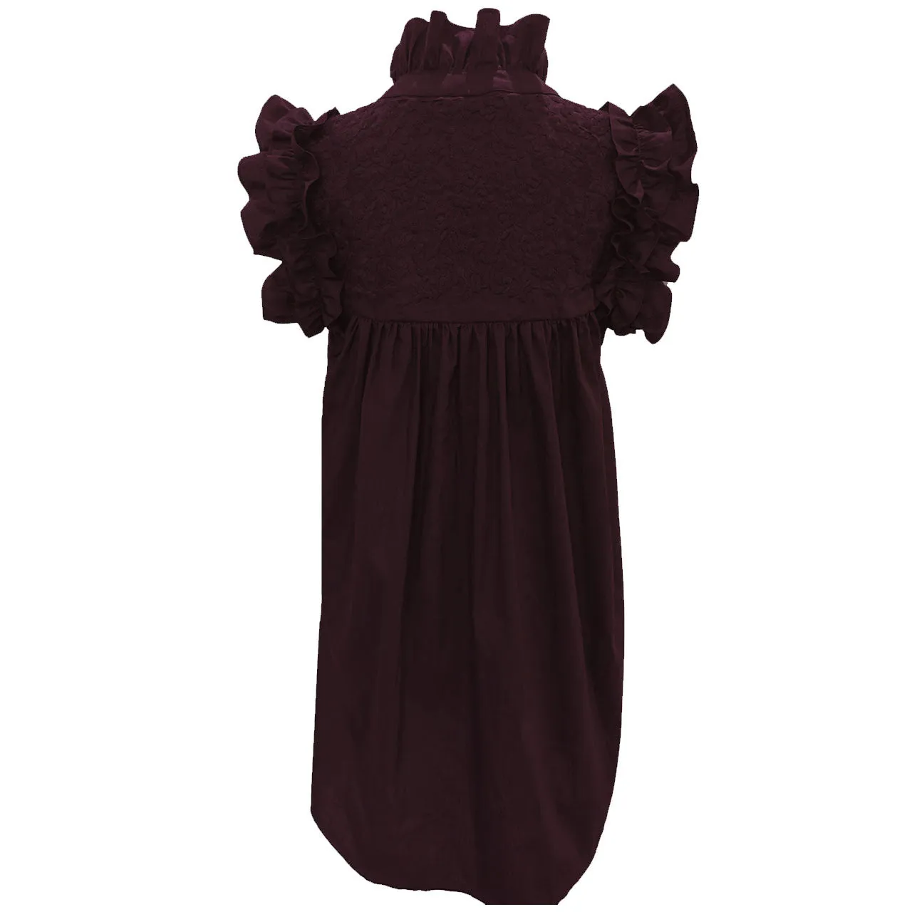 PRE-ORDER: Double Maroon Hummingbird Dress (early August ship date)